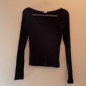 Black Long Sleeve Top